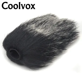 

Coolvox recorder Outdoor Condenser MIC Wind Cover Shield Fur Windshield Windscreen Muff for Sony Camera Microhpone 9cm Deepth