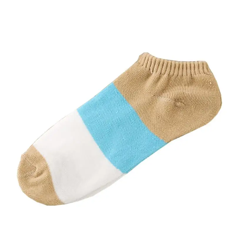 1 пара дышащих носков женские удобные полосатые хлопковые носки-тапочки короткие носки для бега спортивные носки для фитнеса Прямая поставка