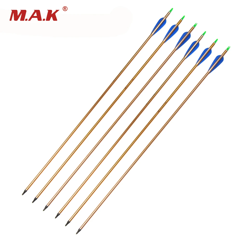 6/12/24pcs 31.5 Inches Aluminum Arrows with Replaceable Arrowhead for