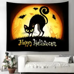 Одеяло ведьма Хэллоуин тыква кошка призрак цифровой печати дома гобелены прямоугольник стены Одеяло s пляжные полотенца домашний текстиль