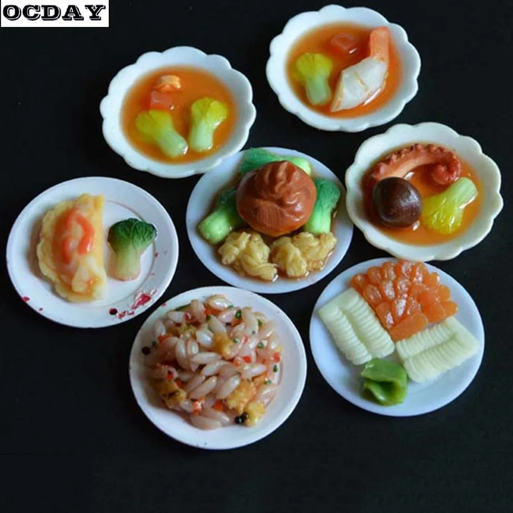 

DIY 33pcs/set Eco-Friendly Plastic Pretend Play Toys Dishes Kitchen Dinner Mini Tableware Set Simulation Tableware For Children