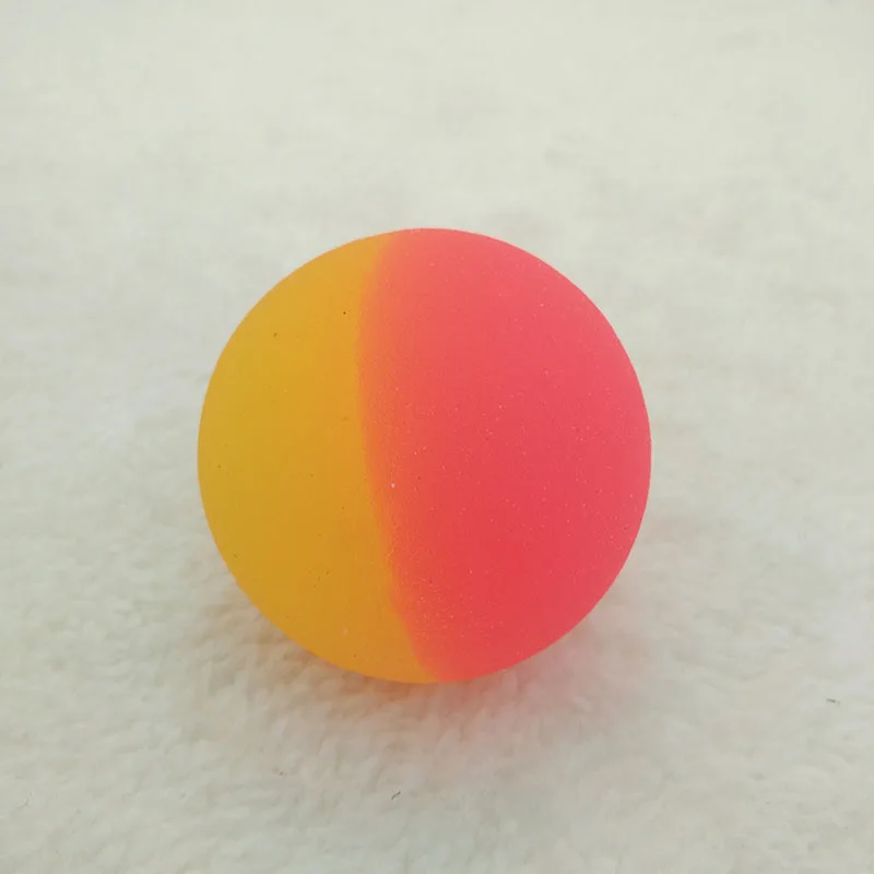 Very best  20pcs Rubber Bouncing Balls Bouncy Double color jumping ball for Children Bathing float juggling pi
