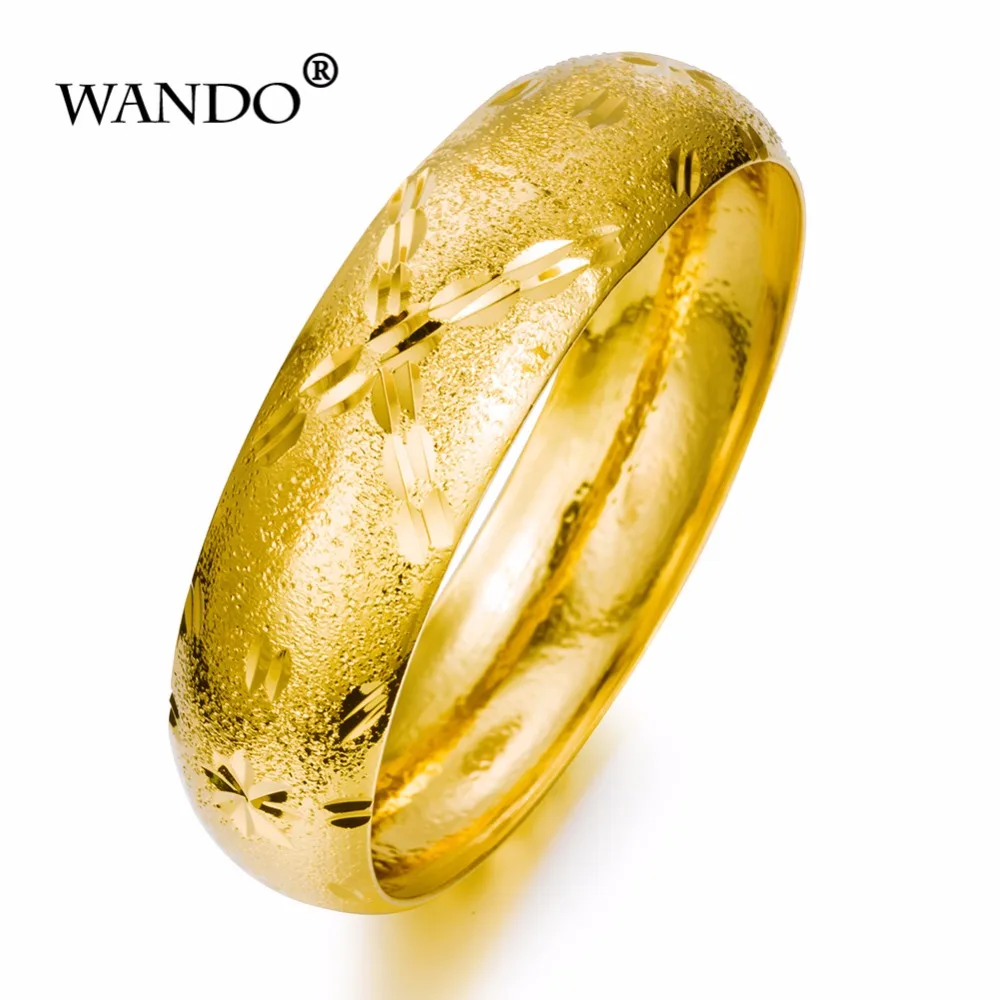 Wando золотой цвет браслеты для женщин Свадебный Узор ювелирное изделие