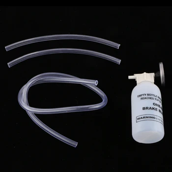 

Car Van Brake Bleeder Bleeding Fluid Change kit With Long Clear Rubber Tubing Air Pneumatic Garage Vacuum Tool