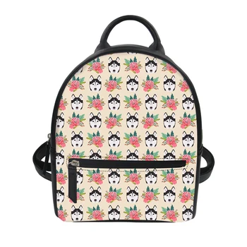 

Noisydesigns Cute Dalmatian Lover Women Small Backpack Luxury PU Leather Shoulder Daypack for College Girls Casual Mini Rucksack