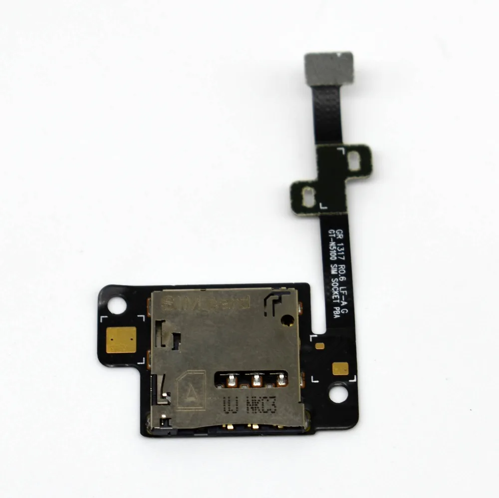 

For Samsung Galaxy Note 8.0 N5100 N5110 N5120 Original New SIM Card Holder Reader Contact Slot Flex Cable