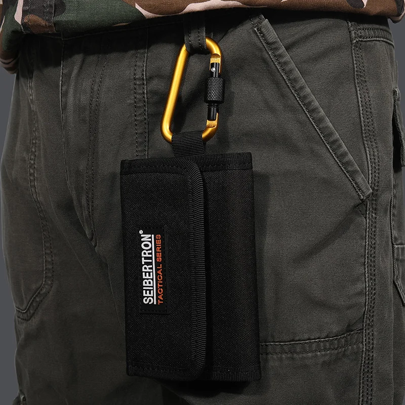 Carteras tácticas de Seibertron soportes monederos de monedas Clips de dinero tarjetas y soportes de identificación RFID bloqueo billetera caza correr bolsas impermeables