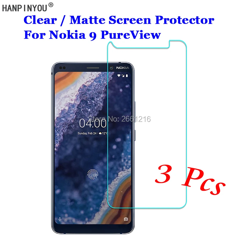 3 шт./лот для Nokia 9 PureView TA-1082 5 99 &quotНовый HD прозрачный/антибликовый матовый передний