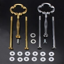 BLUELANS 2 или 3 уровня Торт плиты Стенд для свадьбы День рождения торт серебряный/Золотой груза падения