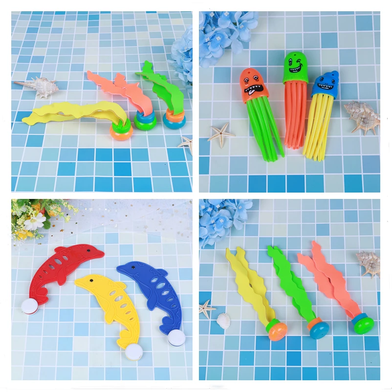 

1/3pcs Summer Shark Torpedo Rocket Throwing Toy Funny Swimming Pool Diving Game Toys for Children Dive Dolphin Accessories Toy