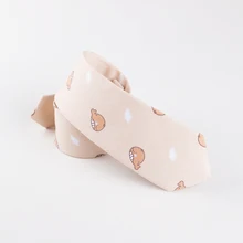 Галстук для Для мужчин Повседневное мультфильм рыбы дельфин рисунок галстук хлопок 6 см тонкий шеи галстуки аксессуары