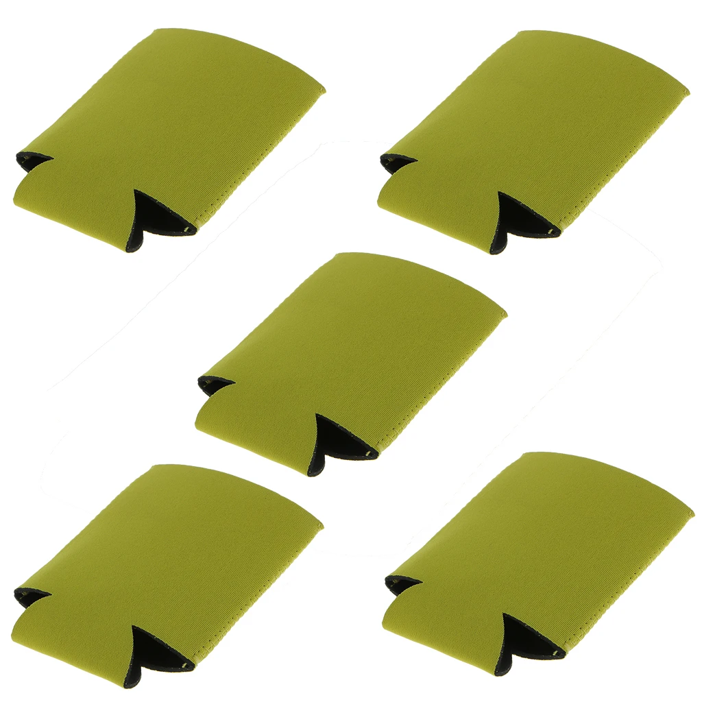 10 Pieces Neoprene Cooling Beer Drinks Bottle Tin Can Cooler Sleeve Holder