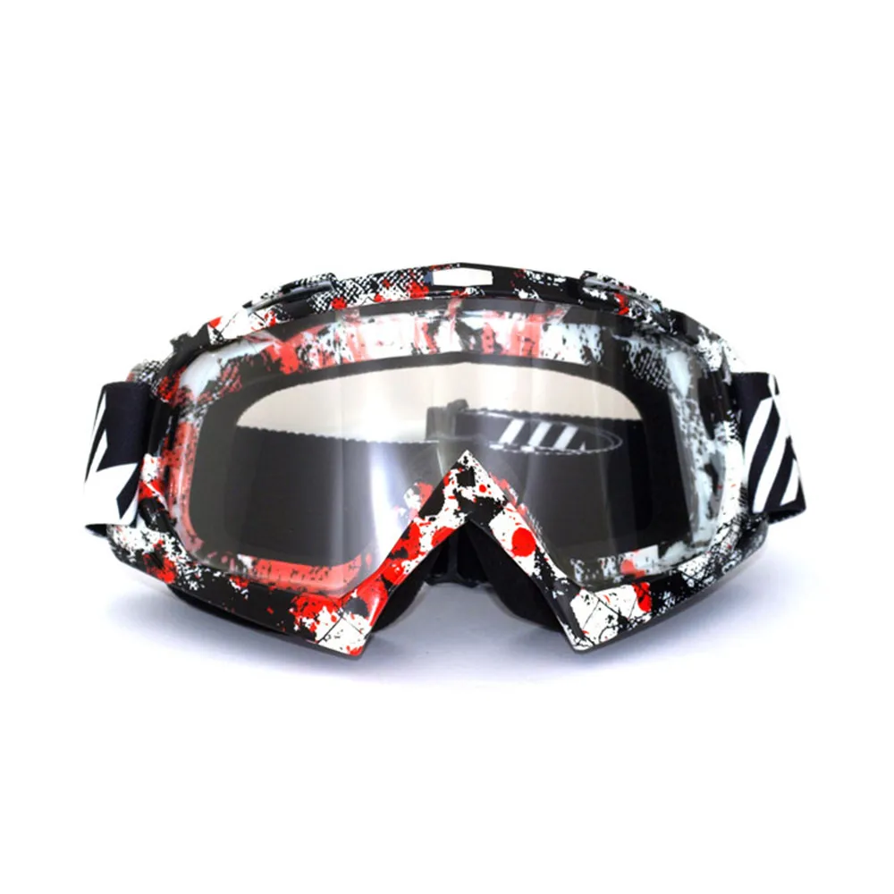 Graffiti Goggles Tinted UV Stripe Motorcycle Goggles Motocross Bike