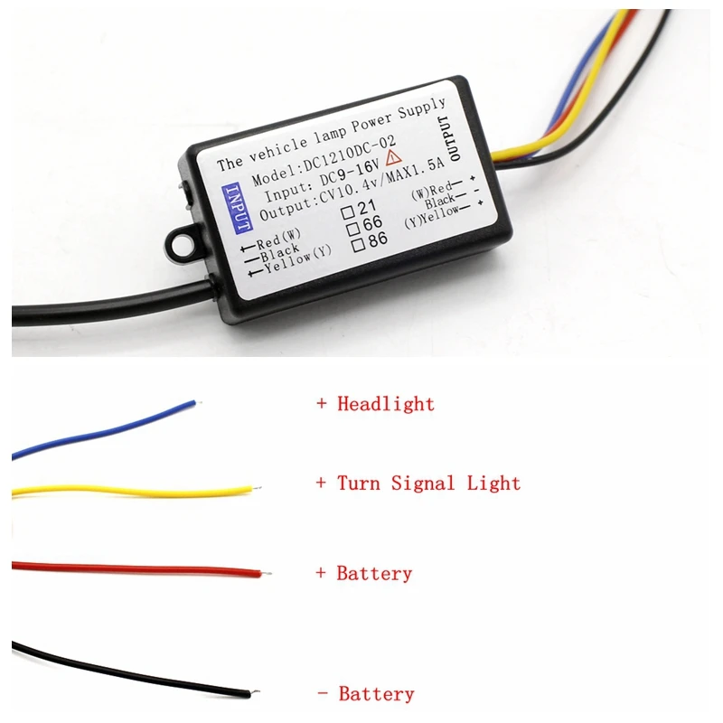Yituancar 2X Flexible LED Night & Daytime Running Light Strip Two Color Change Flow Amber Turn Signal DRL Car Day Lamp Styling Yituancar 2X Flexible LED Night & Daytime Running Light Strip Two Color Change Flow Amber Turn Signal DRL Car Day Lamp Styling