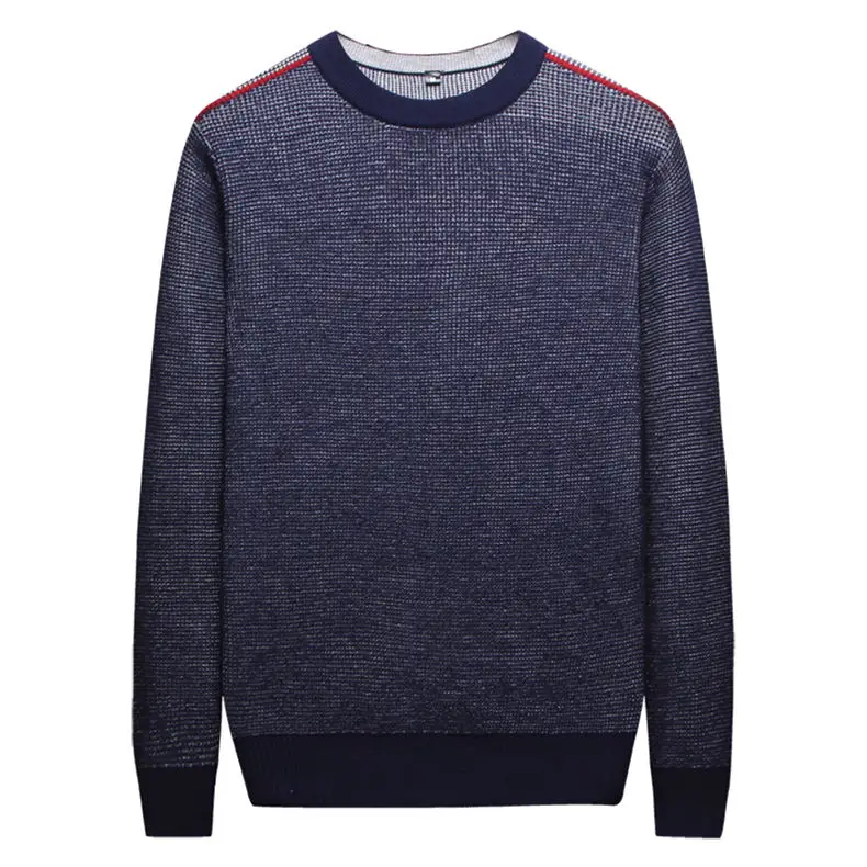 MuLS 2019 Birdseye Knit Sweater Men Pullover Colored Wool Spring Sweater Jumpers Autumn Male Cotton knitwear Blue Black Red Grey 07