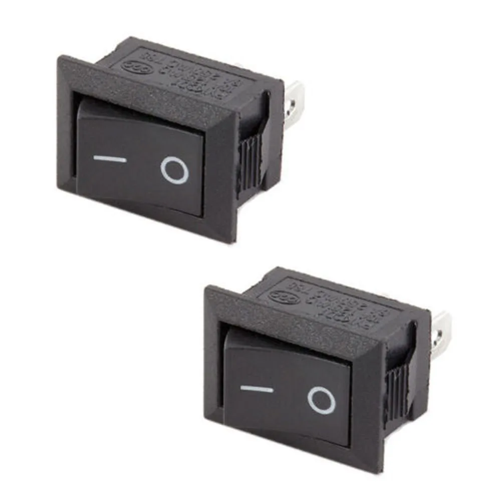 5Pcs//Lot 3 Pins 12V 16A Red Dot Rocker SPST Switch Toggle Car Interior Switch
