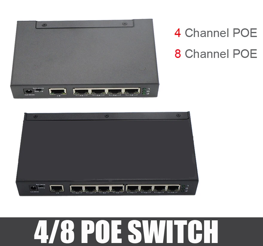 

4CH 8CH POE switch 8 +1 Port Switch 8 Channel 4ch 8ch POE 4+1 Port Switch 4 channel IP Camera POE Router