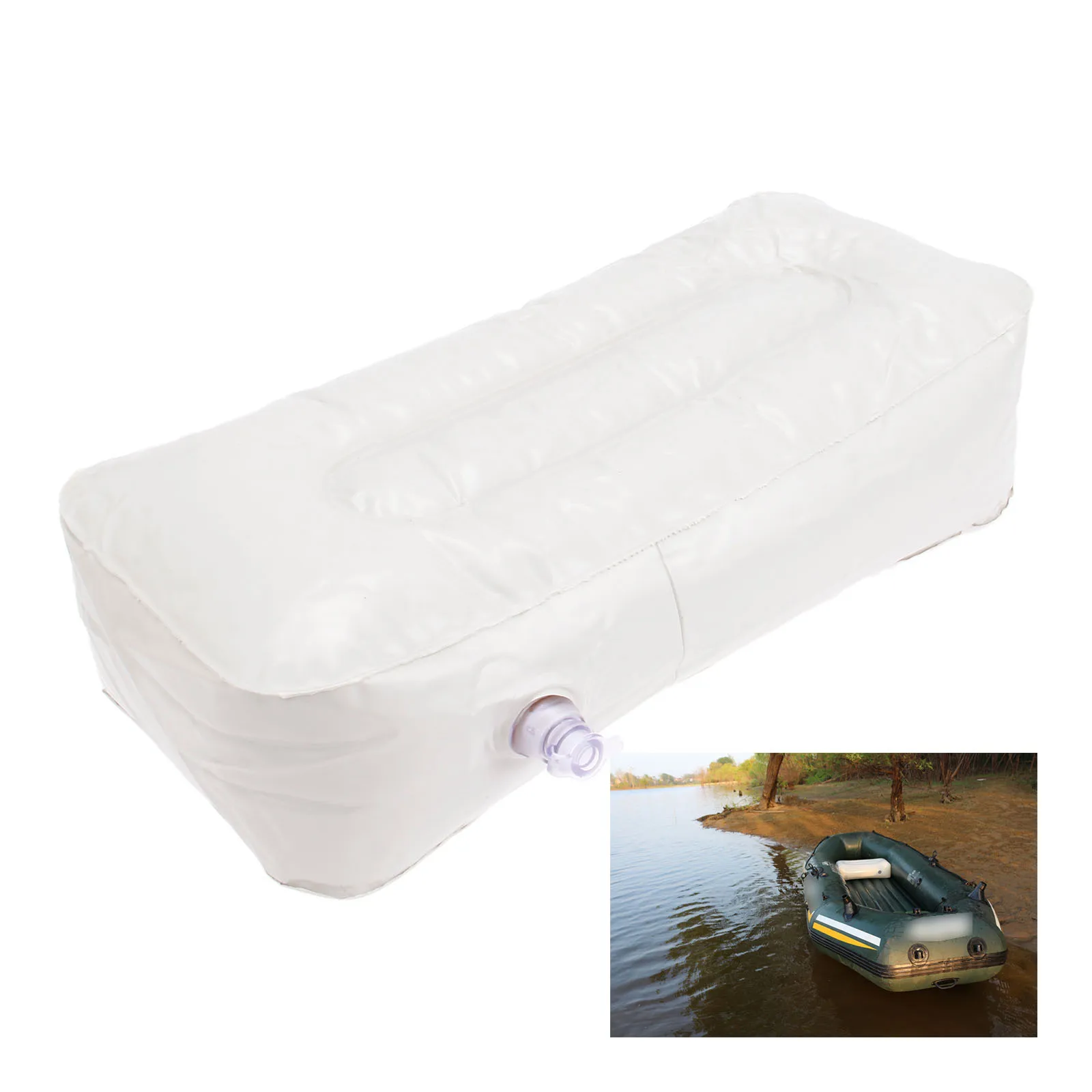 1 قطعة طوي و Deflatable كبيرة PVC وسادة هوائية نفخ مقعد في الهواء الطلق للتخييم التنزه طوف قوارب الكاياك قوارب مطاطية اكسسوارات