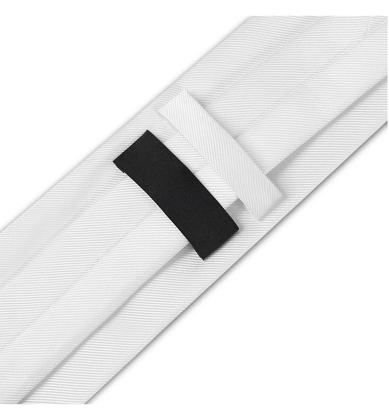Классический белый галстук 8 см формальный костюм Бизнес полосатый галстук с ярким узором совещание интервью офисные Свадебные Галстуки для Для мужчин с подарочной коробкой