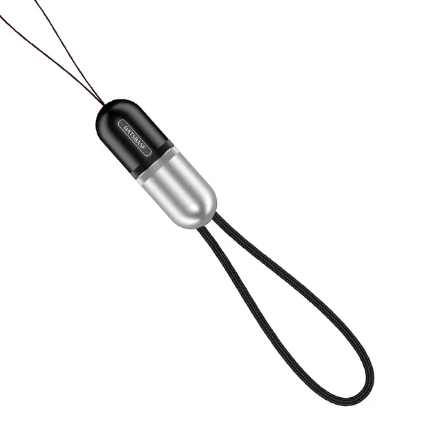 Oatsbasf 2.1A Быстрая зарядка USB кабель для передачи данных для iPhone X 8 7 6 5S 6s Plus ipad air шнур скрытый дизайн капсулы кабель для мобильного телефона - Цвет: Black and Silver