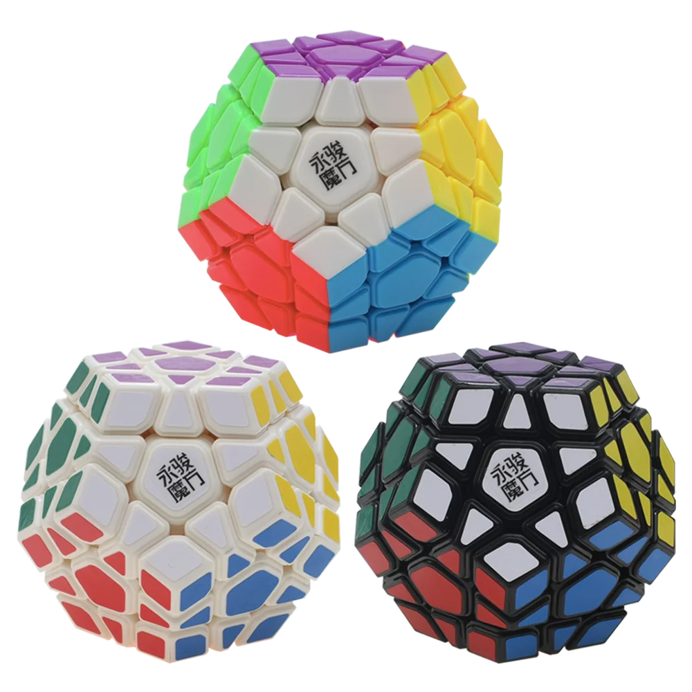 Yongjun YJ Юху магический куб-мегаминкс черный, белый цвет Stickerless головоломки детей разведки игрушки
