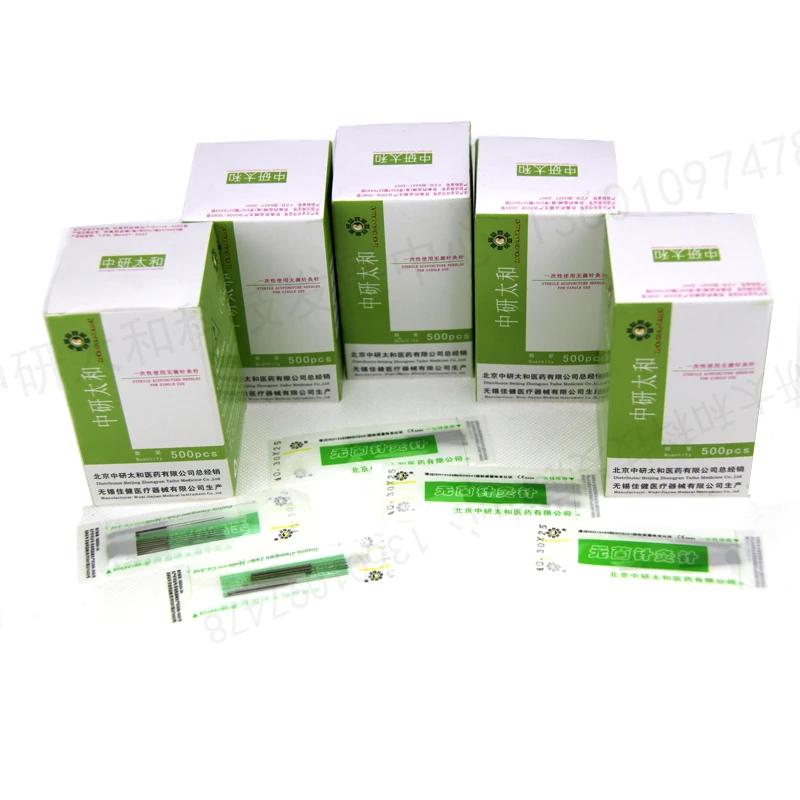 Sterile Thick and Long Acupuncture Needles Single Use 500pcs/box, 0.4*75mm, Acupuncture needle