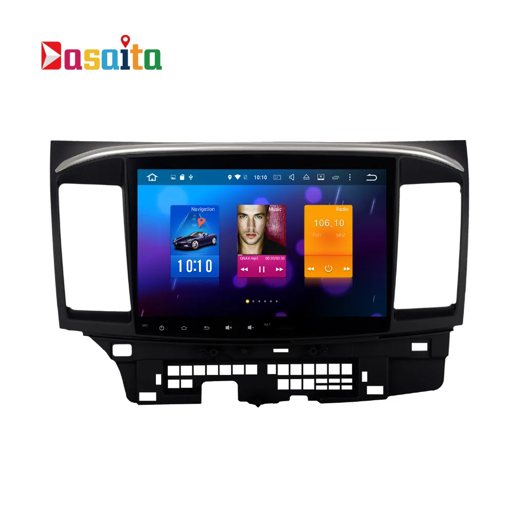 Top Dasaita 10.2" Android 6.0 Octa Core Car DVD GPS player  for Mitsubishi Lancer 10 EVO Stereo Auto Radio Head unit Multimedia 1