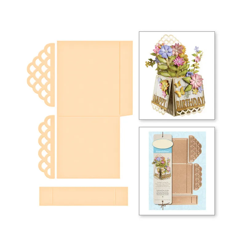 

Cutting Dies 2019 Box Dies Scrapbooking Lace Dies for Card Making DIY Embossing Cuts Christmas Gift Box Decoration