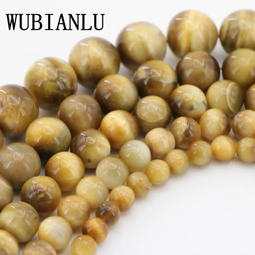 2 Natural gemstone Jasper Golden Tiger Eye Beads (7)