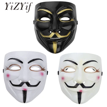 

YiZYiF Helloween V Cosplay Mask Plastic Fancy Cool Cosplay Costume Mask for Masquerade Party Halloween Mask Party Cosplay Mask