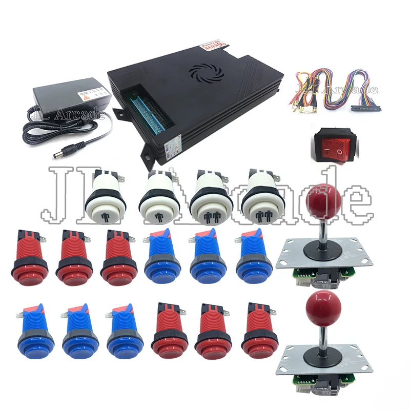 

2 Player DIY Arcade Kit Pandora box9D 2222 game board and 5Pin joystick American HAPP Style Push Button for Arcade Machine
