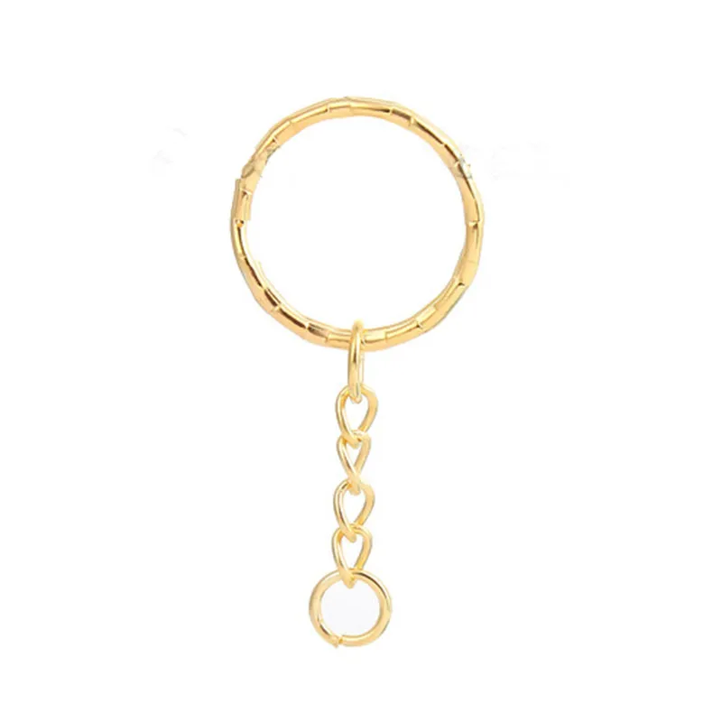 

DoreenBeads Iron Based Alloy Keychain & Keyring Circle Ring Gold Color For Women Men DIY Key Chain Jewelry 53mm(2 1/8") x 5 PCs
