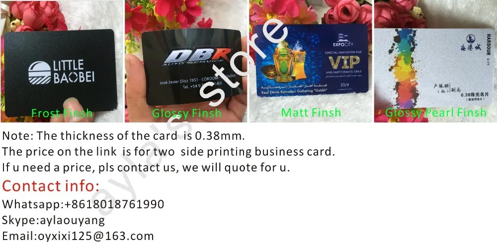 Frente e Verso do Cartão de Nome Pérola de Plástico Cartão de Visita Dois-impressão Personalizado Brilhante Impressão Thickness0.38mm - 2 business card custom