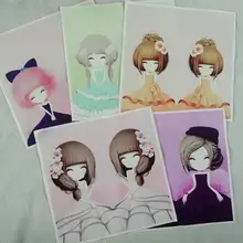 ZENGIA Candy Girl Живопись Лоскутные материалы для шитья украшения позиционирование ткани diy ручной работы патчи для сумки/кошелька/подушки