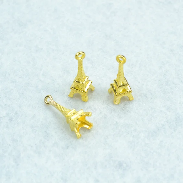 

25pcs Gold color Eiffel Tower Charms Necklace Pendant Bracelet Jewelry Making Handmade Crafts diy Supplies 22*8mm 1547