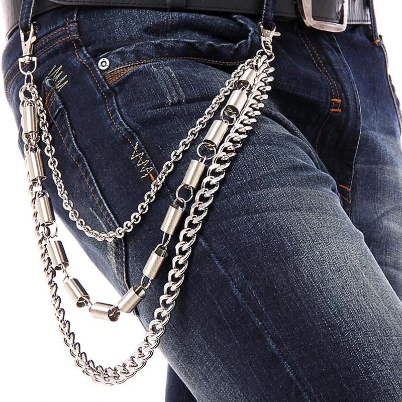 2016 New Fashion Street Pant Chains Punk Rock Accessories Unisex Hip
