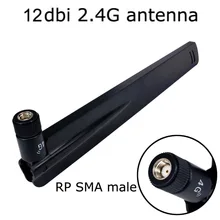 12 dbi 4 ГГц Антенна c разъемами RP SMA мужские универсальные антенны Усилитель WLAN маршрутизатор антенный разъем Усилитель