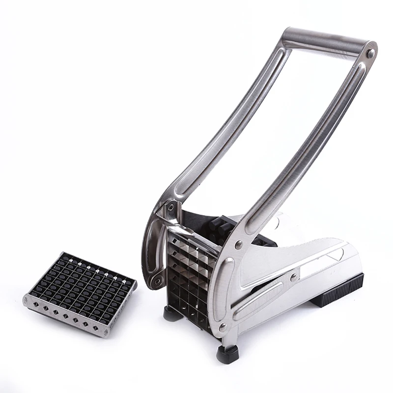  Potato Cutter Stainless Steel Restaurant French Fry Potato Vegetable Cutter Maker Slicer Chopper Silver Kitchen Products 