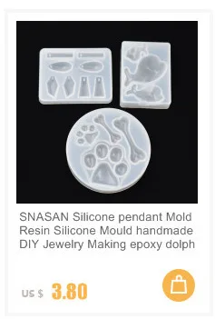 SNASAN 4 штуки силиконовая форма для 12 мм 16 мм кубические шарики с отверстием 6 отсек эпоксидная смола силиконовая форма ручной работы ремесло