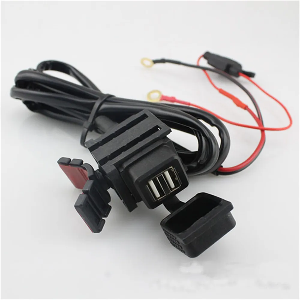 Автомобиль USB Зарядное устройство розетка с Dual Авто LED АБС пластик мини 12 В T10