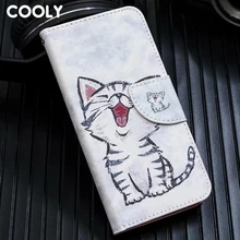 COOLY кожаный бумажник флип чехол для sony Xperia XA1 XA2 XA3 XA L1 L2 XZ1 XZ2 Compact 10 E5 задняя крышка кошачий лист мрамор чехол для телефона