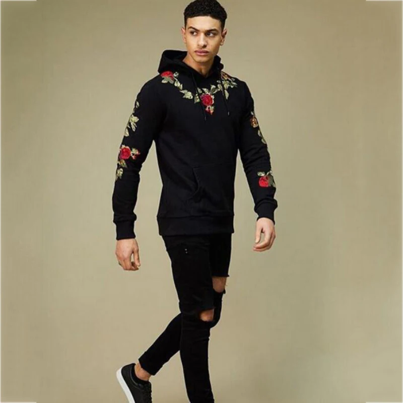 men Long Sleeve Sports top Hooded Sweatshirt (9)