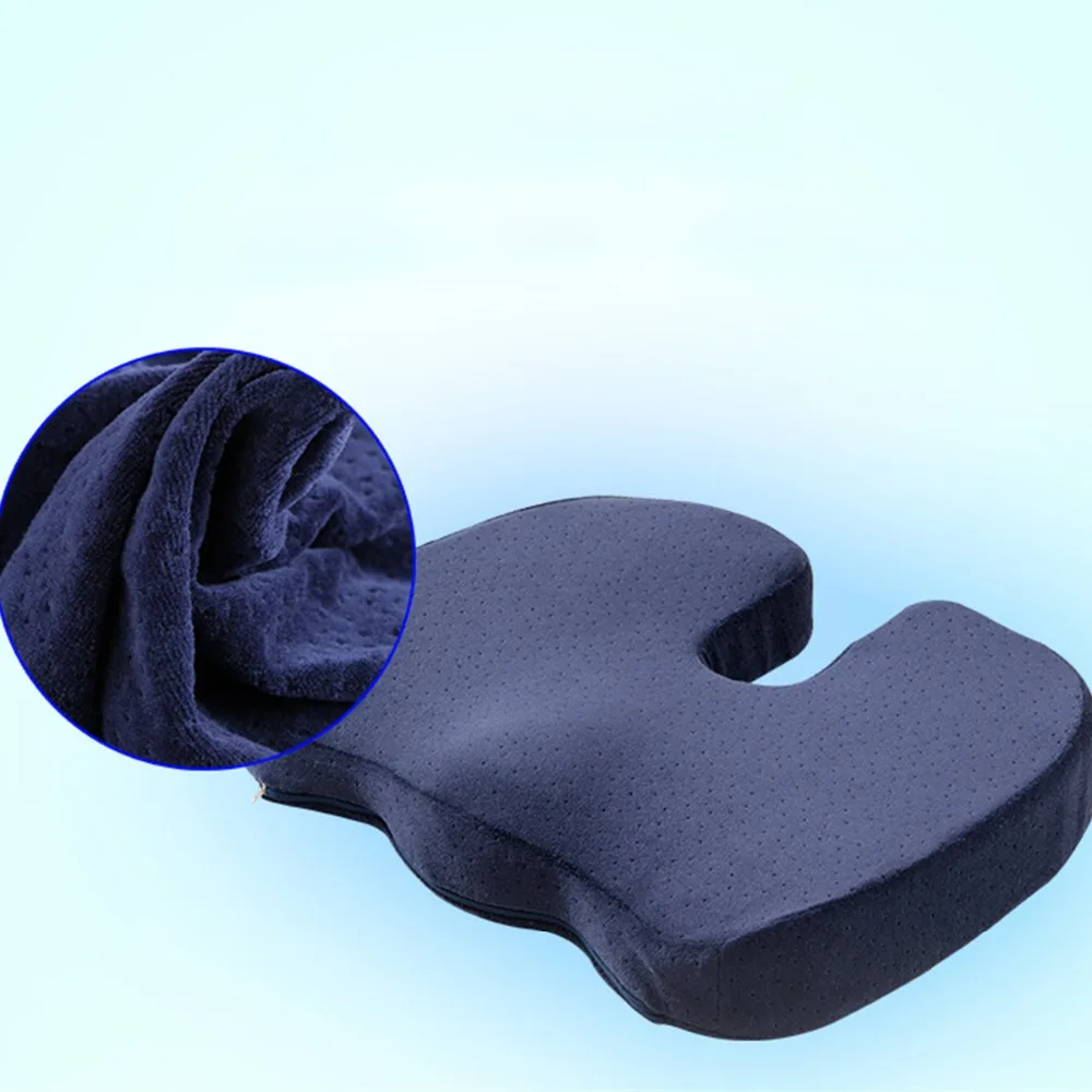 Гелевая усиленная подушка для сидения автомобиля с эффектом памяти, охлаждающая копчик, Ортопедическая подушка для офисного стула, вождения, задней кости, боли в спине