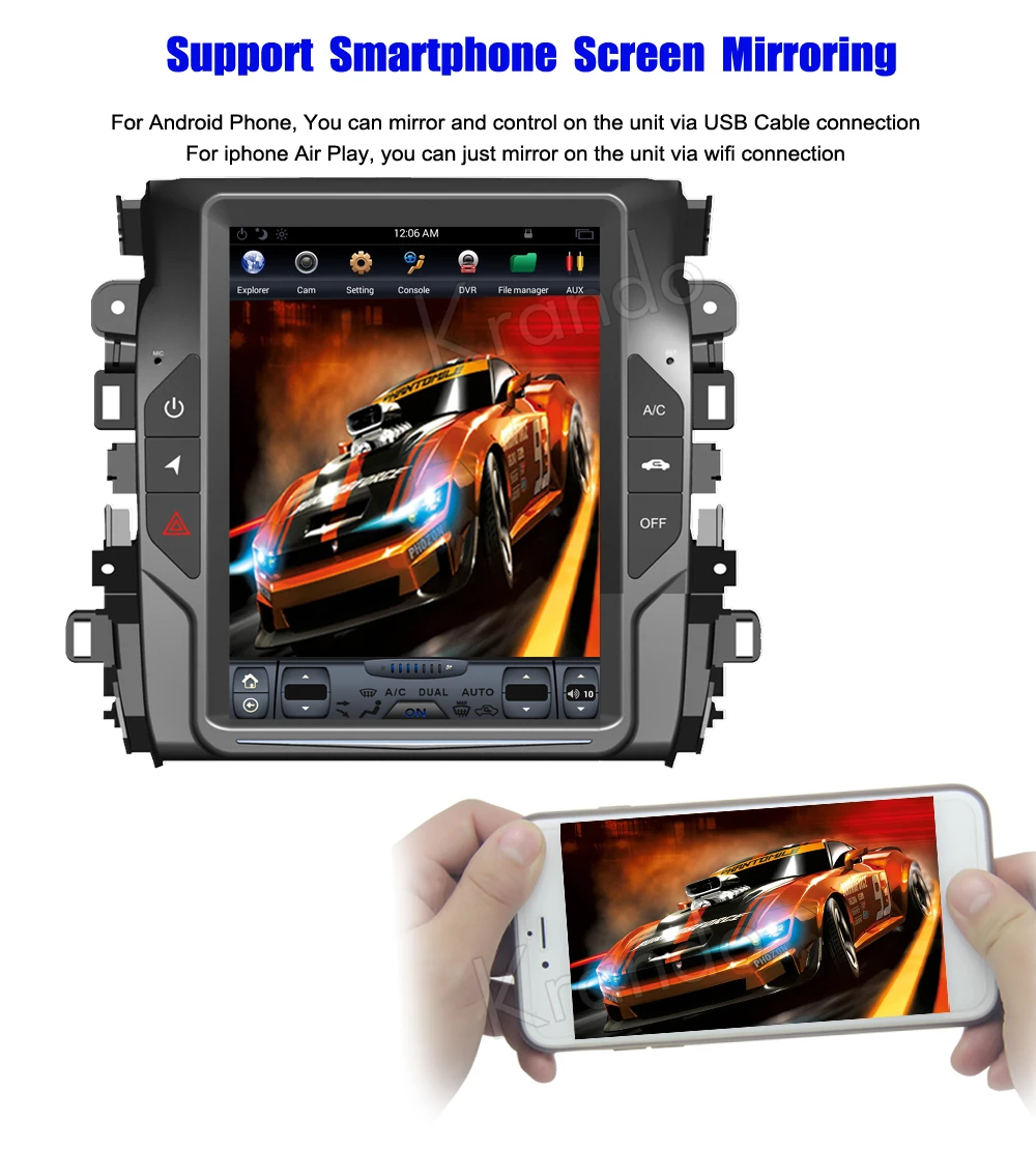 Cheap Krando Android 8.1 10.4" Tesla Vertical screen car radio multimedia system for Honda Crown Avancier 2017 navigation player 4 Cheap Krando Android 8.1 10.4" Tesla Vertical screen car radio multimedia system for Honda Crown Avancier 2017 navigation player 4