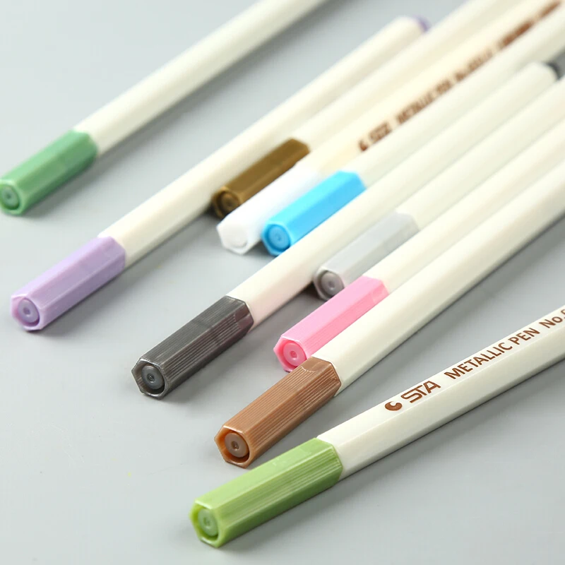 STA металлическая краска кисть маркер ручка для DIY Фотоальбом Скрапбукинг ремесла изготовление карт