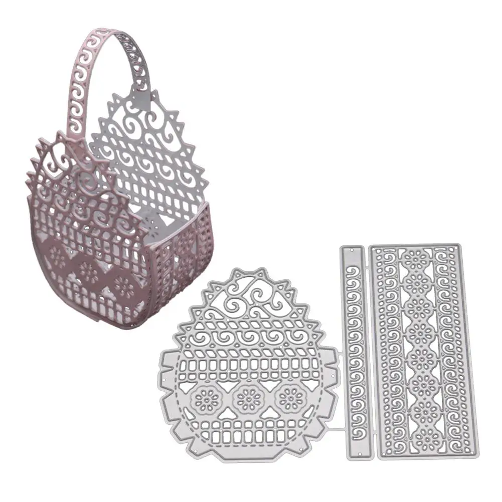 HiMISS Three-dimensional Flower Basket Cutting Dies for Scrapbook Metal New 2018 | Дом и сад
