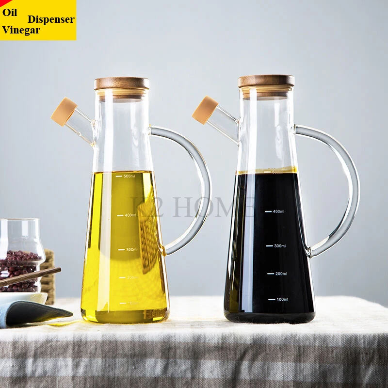 Бутылка дозатор для уксуса из боросиликатного стекла 500 мл|olive oil vinegar|olive dispenser