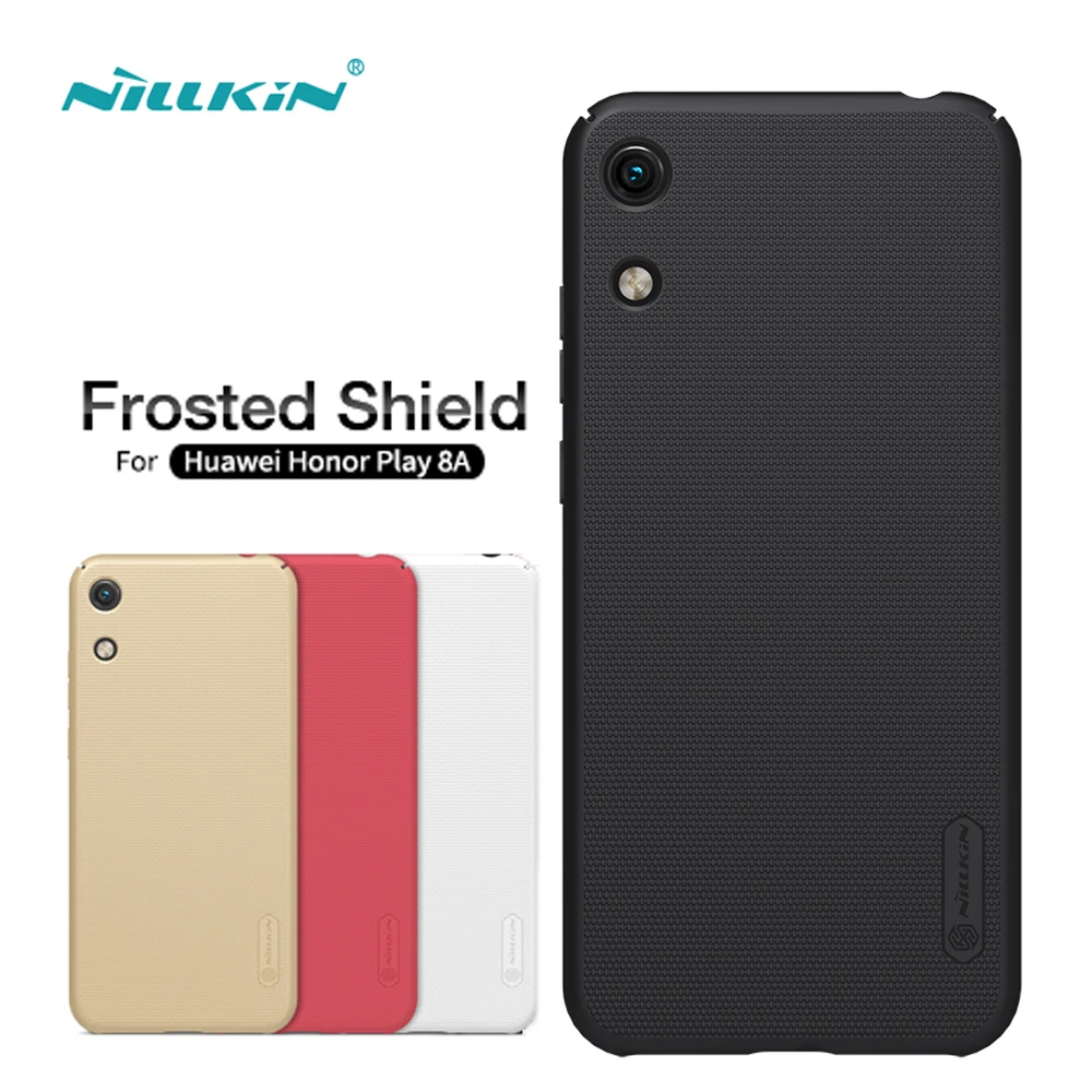 

Huawei Honor 8A Case Cover Nillkin Frosted Shield Hard Back Cover Matte Case For Huawei Honor 8A Bumper Gift Holder