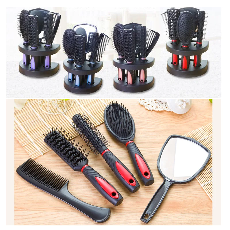 5Pcs font b Set b font New Antistatic font b Hair b font Comb Styling Hairbrush