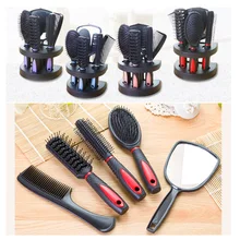 5Pcs /Set New Antistatic Hair Comb Styling Hairbrush with comb hold Hair Care Styling Tools Set